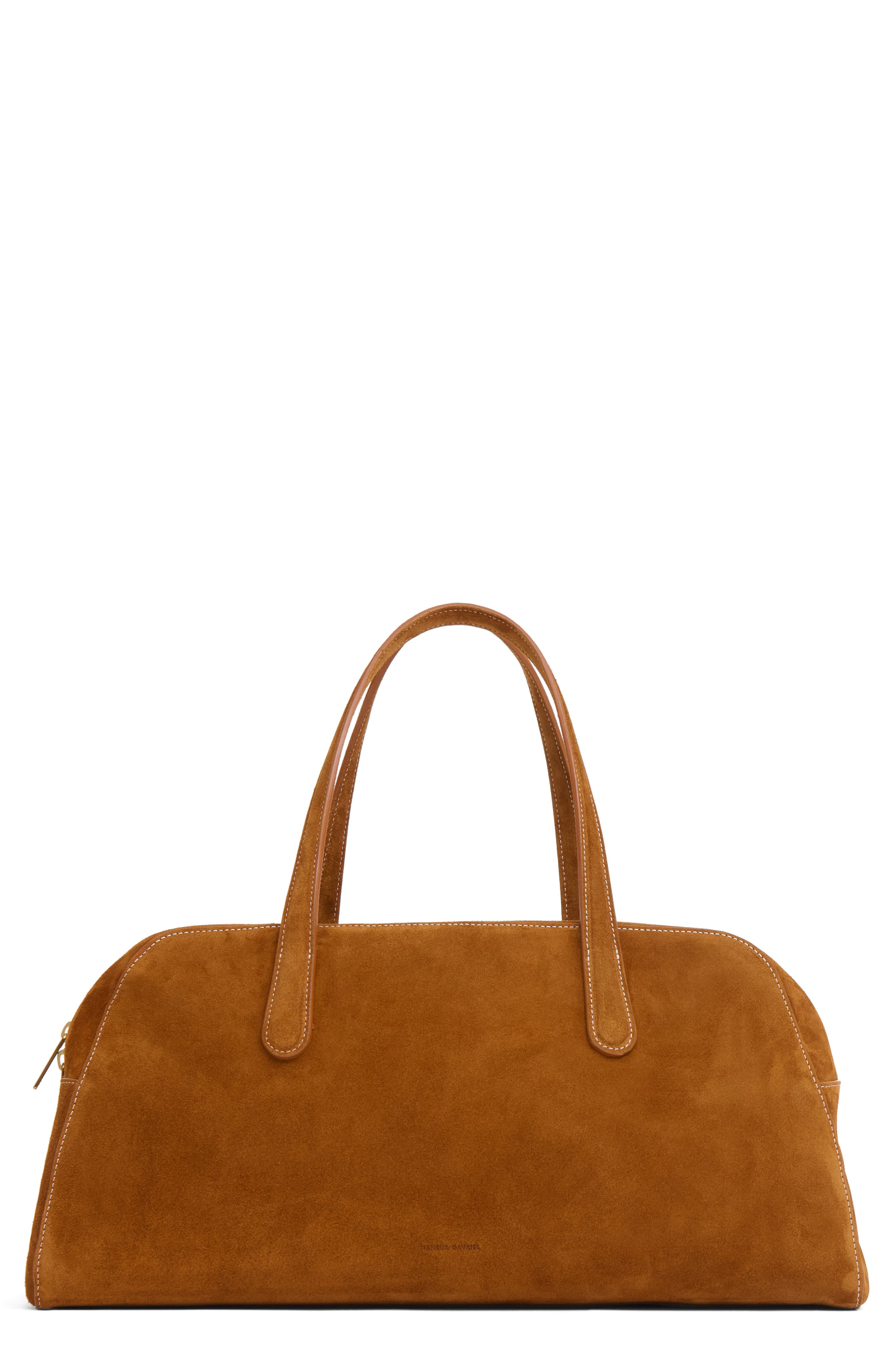 Mansur Gavriel Large Helios Suede Shoulder Bag, Main, color, 