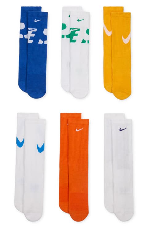 Everyday 6-Pack Cushioned Crew Socks (Big Kid)