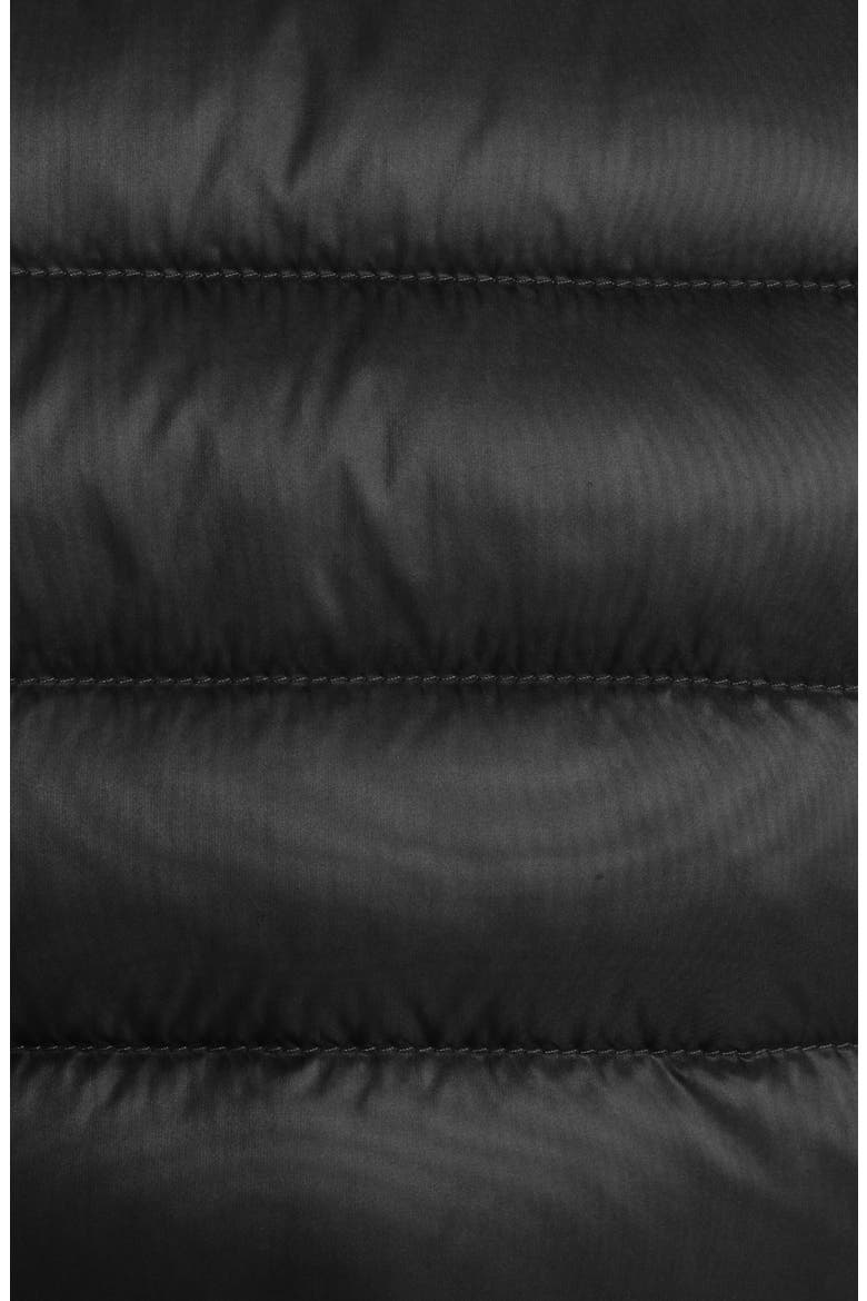 Lans Channel Quilted Down Moto Jacket, Alternate, color, BLACK