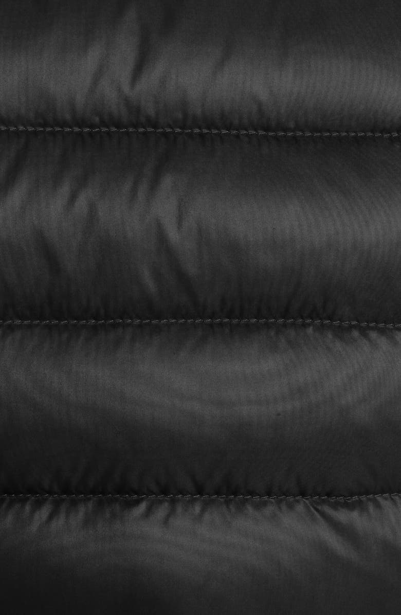 Moncler Lans Channel Quilted Down Moto Jacket, Alternate, color, 