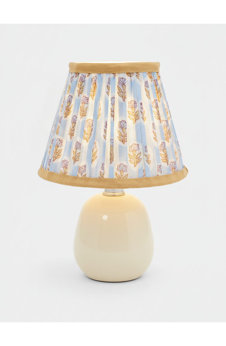 Inner Child 6" Mini Pleated Lampshade, Alternate, color, Sky Blue Daisies - 6"