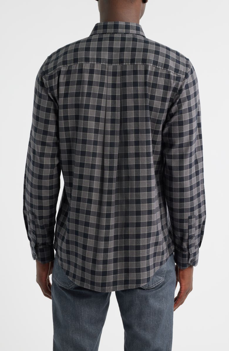 Nordstrom Flannel Button-Up Shirt, Alternate, color, Grey Magnet Carey Check
