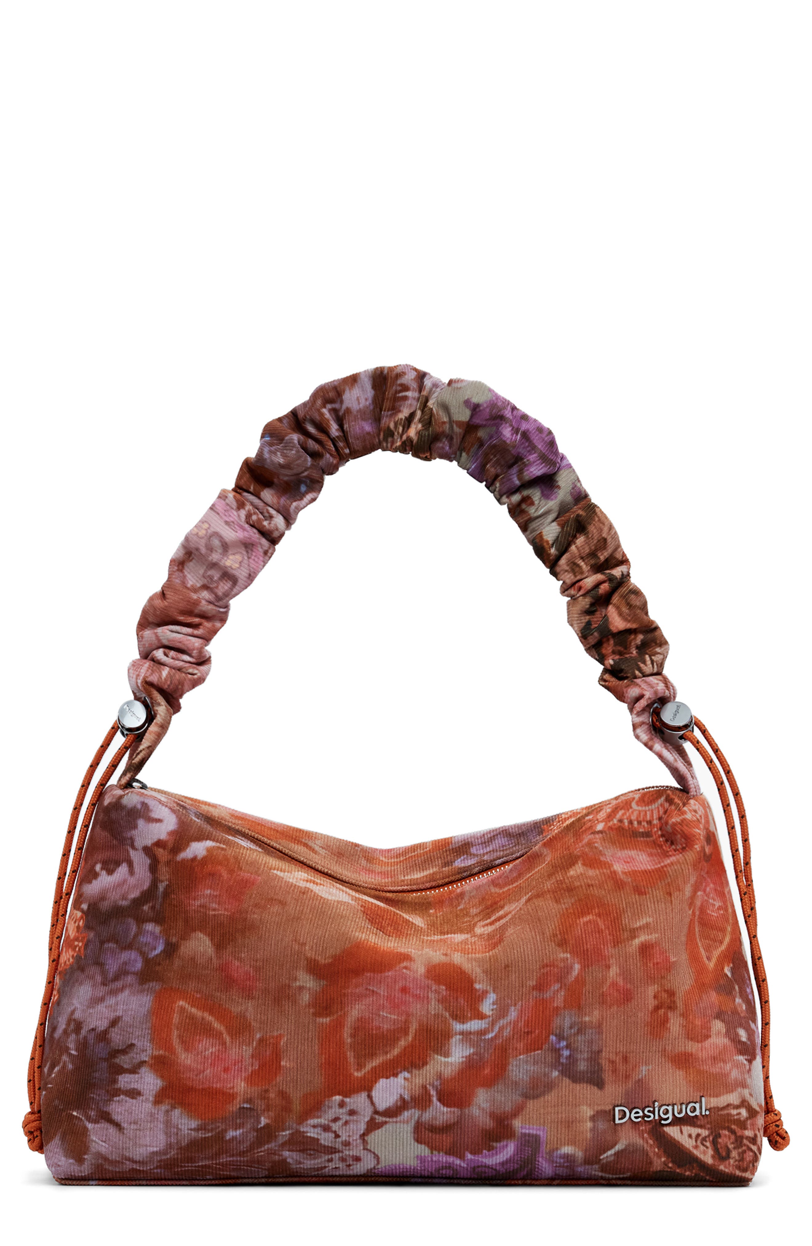 Desigual Convertible Corduroy Shoulder Bag, Main, color, 