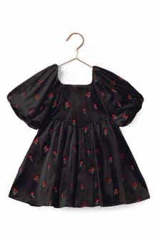 Kids' Nina Velvet Floral Dress