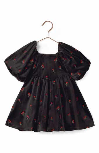 Kids' Nina Velvet Floral Dress