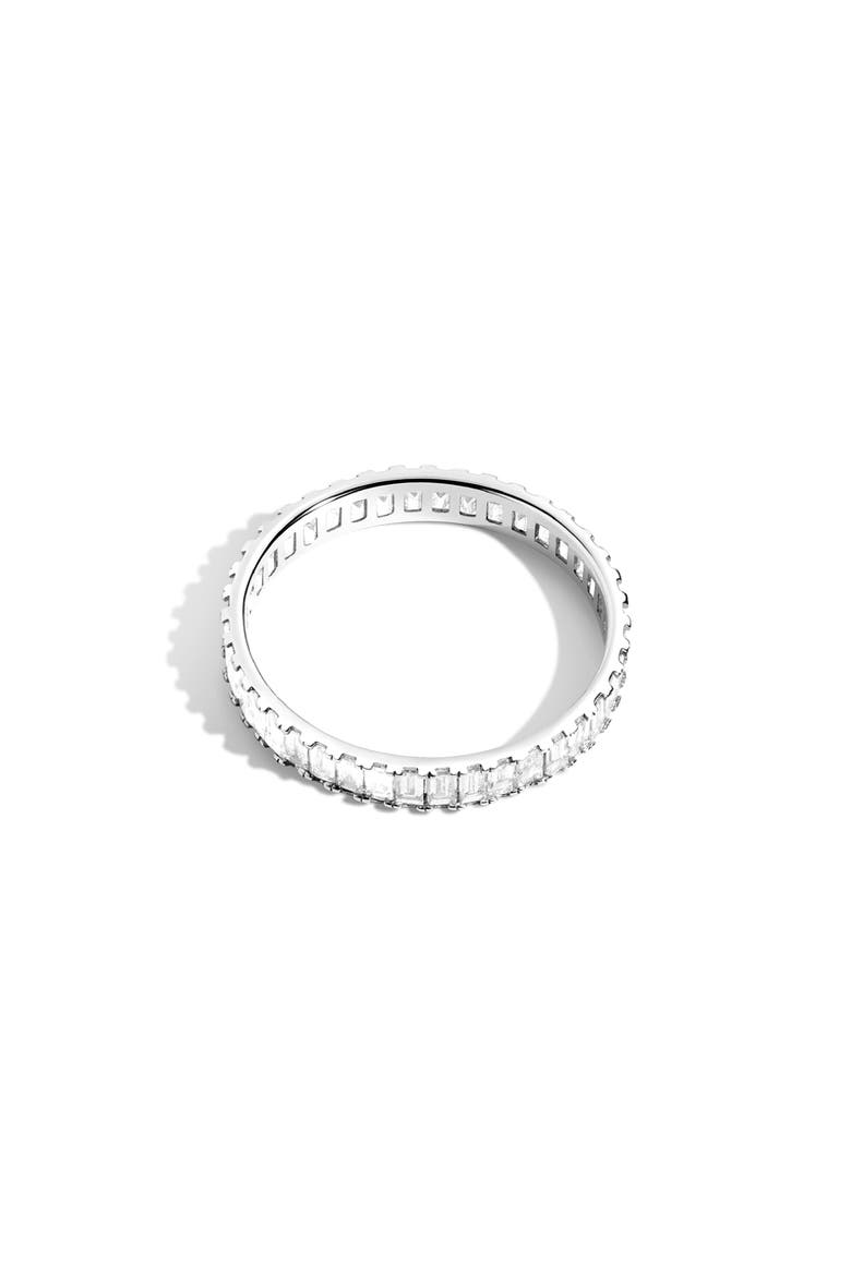 Bold Diamond Baguette Ring, Alternate, color, White Gold