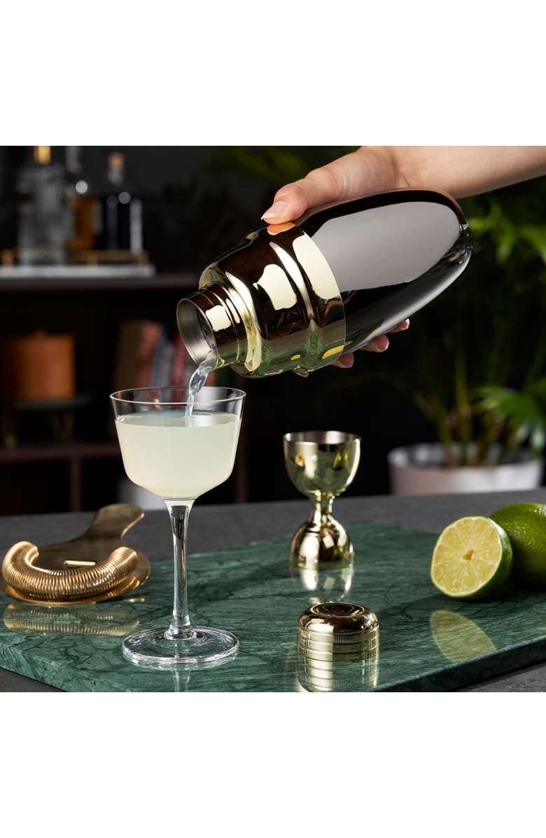 Viski Deco Two-Toned Heavyweight Shaker, Alternate, color, Black