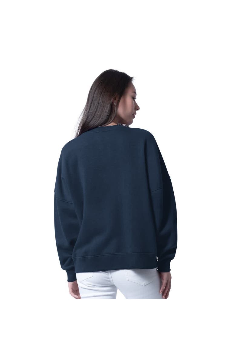 G-III 4HER BY CARL BANKS Women's G-III 4Her by Carl Banks College Navy Seattle Seahawks Oversized Feud Sweatshirt, Alternate, color, College Navy