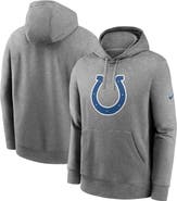 Nike Men's Nike Heather Gray Indianapolis Colts Club Logo Pullover Hoodie