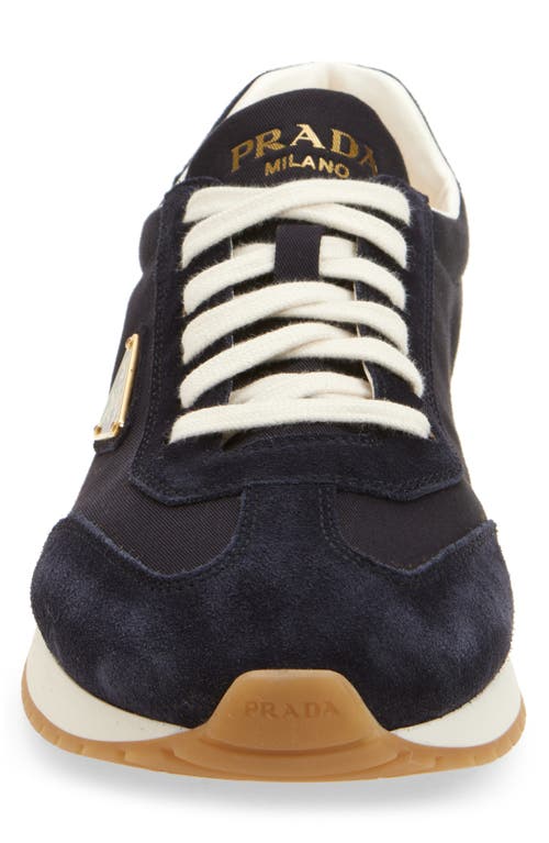 Prada Rank Sneaker In Black