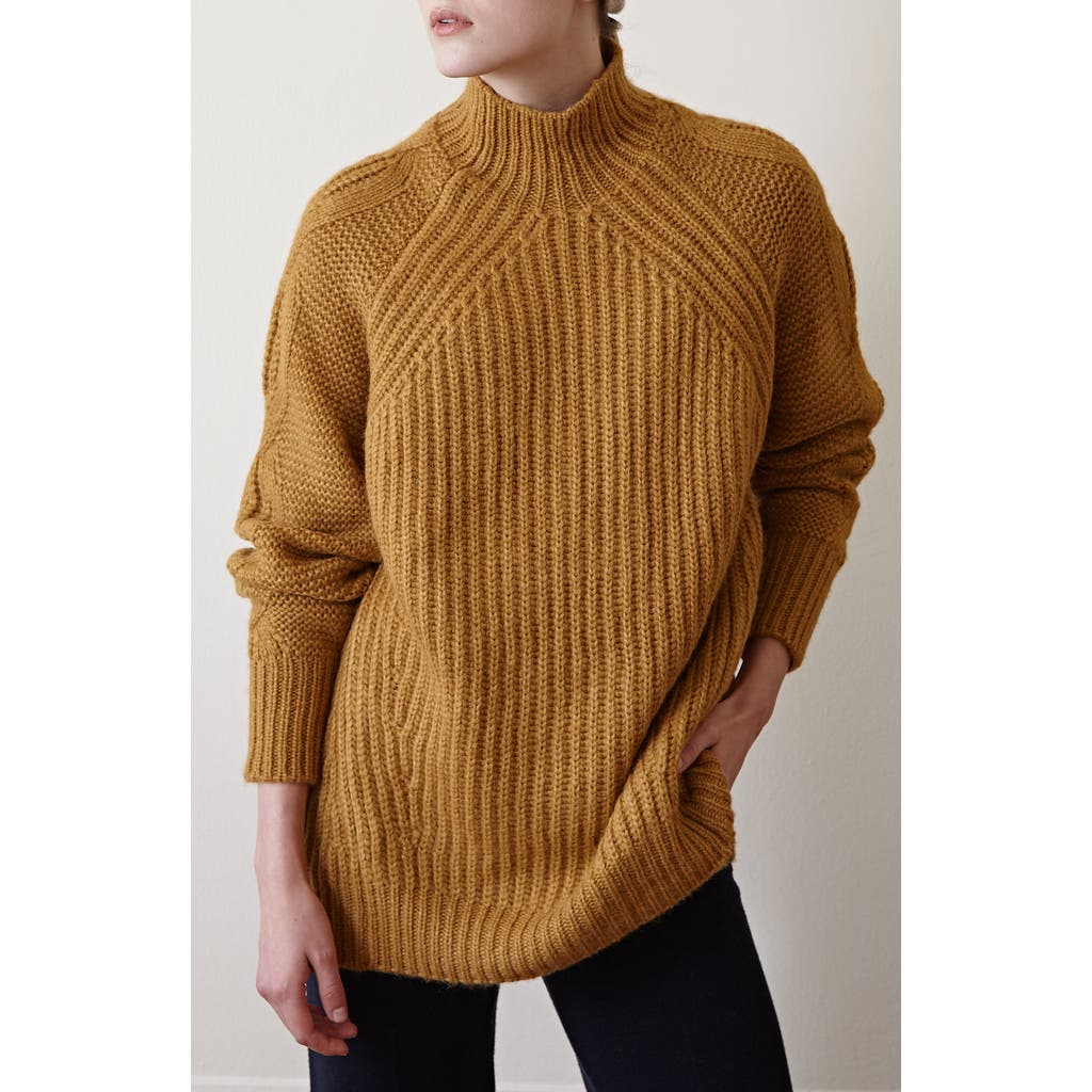 Oyun Lori Funnel Neck Tunic In Golden