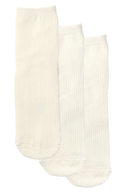 Everyday 3-Pack Cotton Blend Rib Ankle Socks