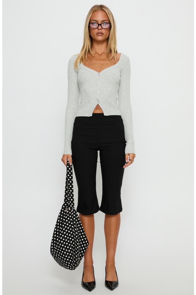Sorenna Rib Cardigan, Alternate, color, GREY