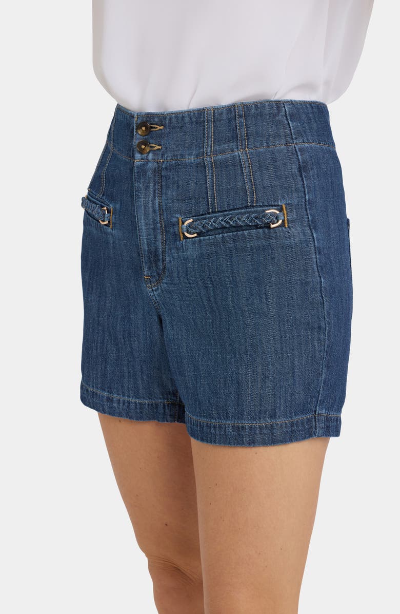 NYDJ Briella Embellished Welt Pocket Denim Shorts, Alternate, color, 