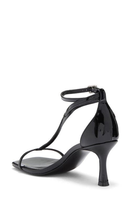 Steve Madden Mayzie T-strap Sandal In Black Patent
