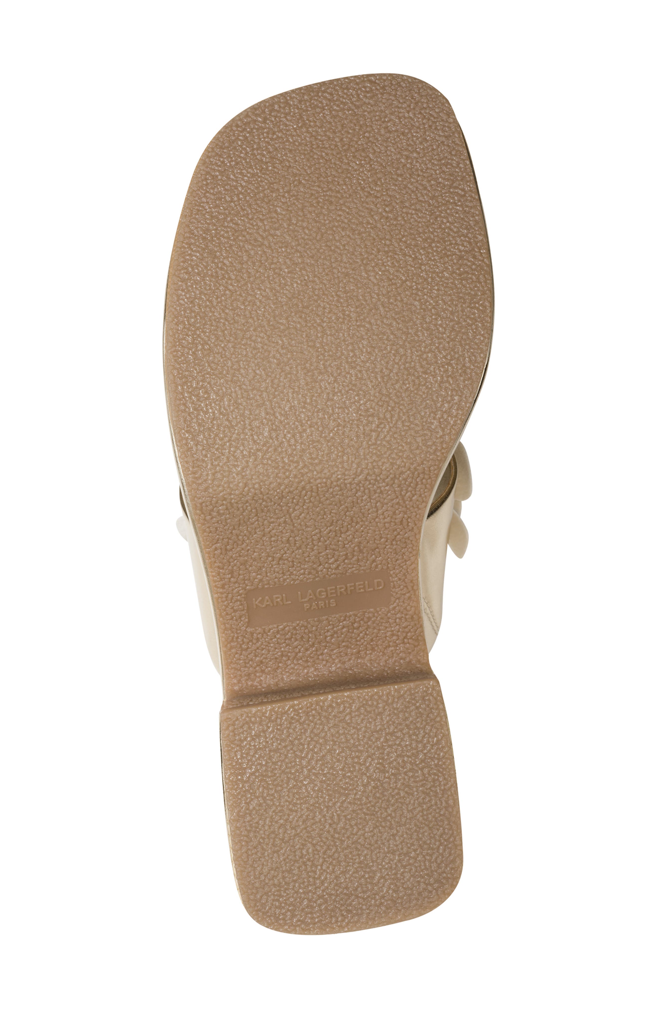 KARL LAGERFELD PARIS Marcelline Platform Slide Sandal, Alternate, color, White Gold