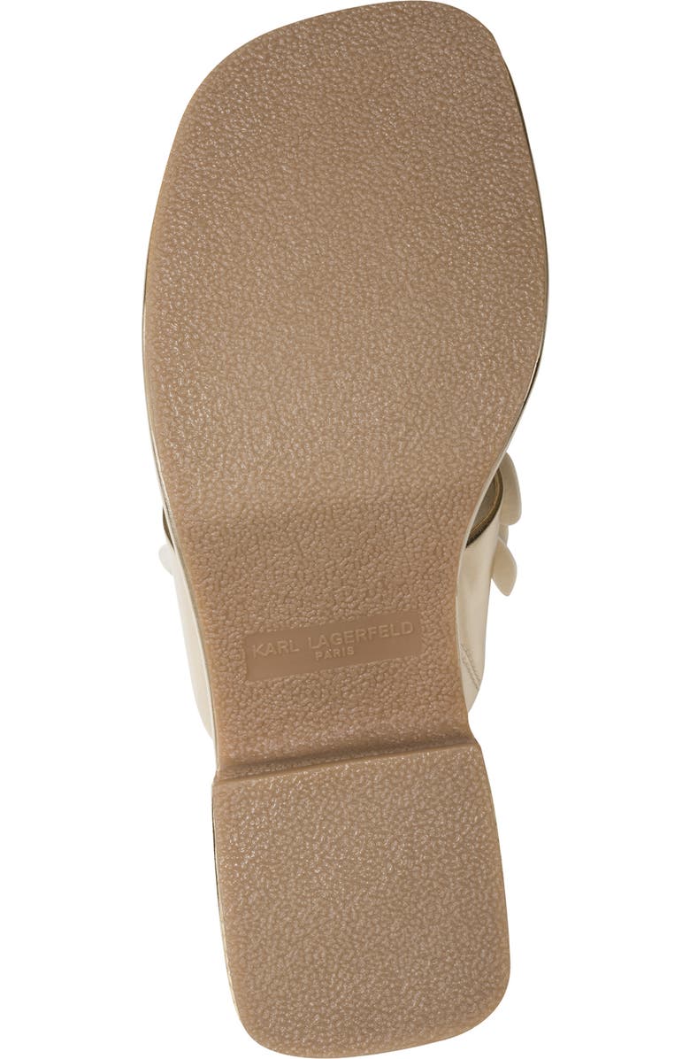 KARL LAGERFELD PARIS Marcelline Platform Slide Sandal, Alternate, color, White Gold