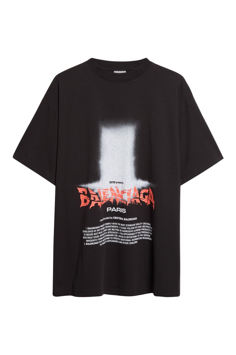 Oversize The Door Graphic T-Shirt, Alternate, color, 1000 BLACK