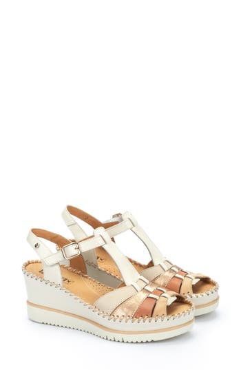 Pikolinos Aguadulce Wedge Sandal In Brown
