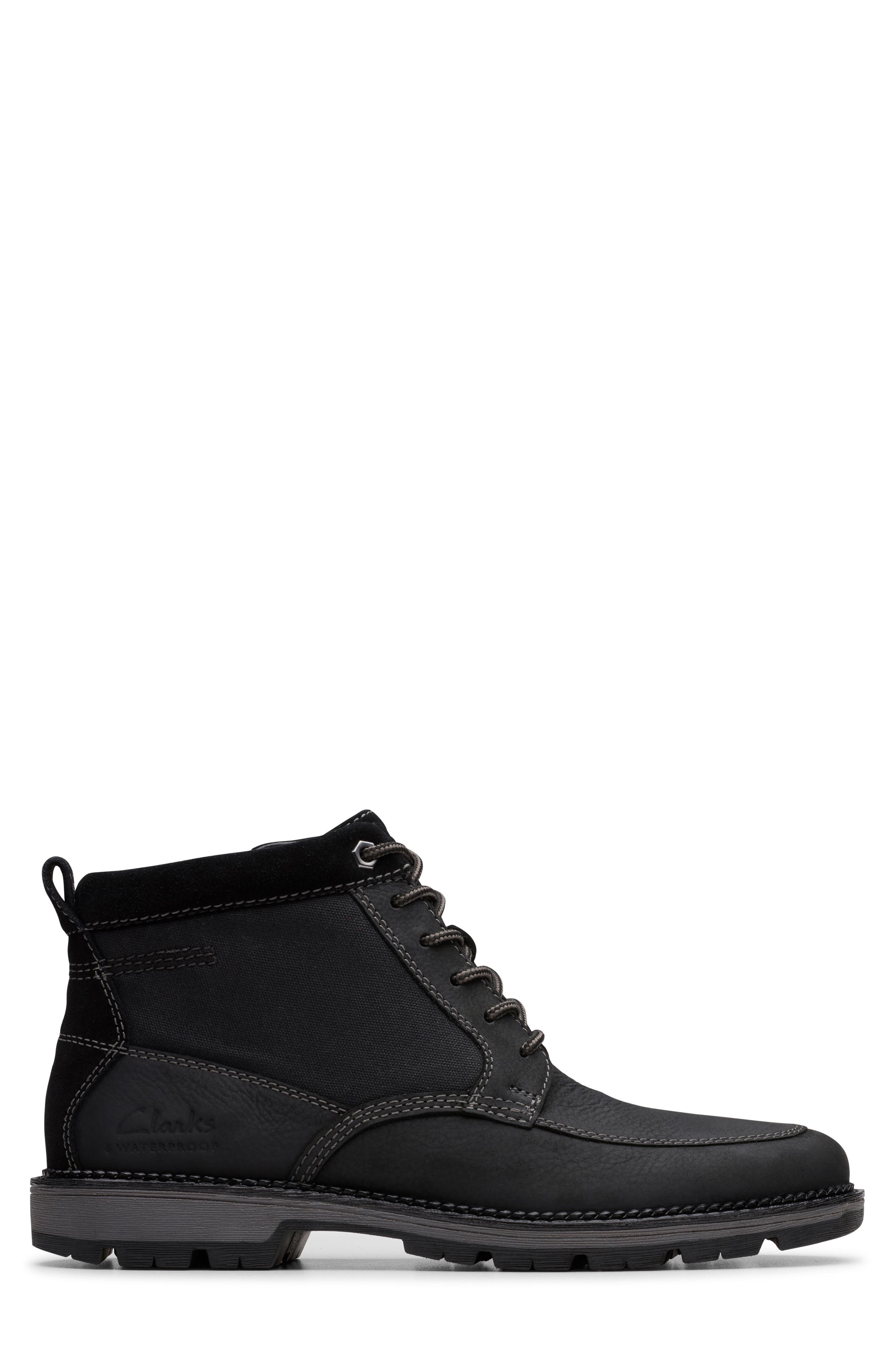 Clarks<sup>®</sup> Maplewalk Rise Boot, Alternate, color, Black Leather
