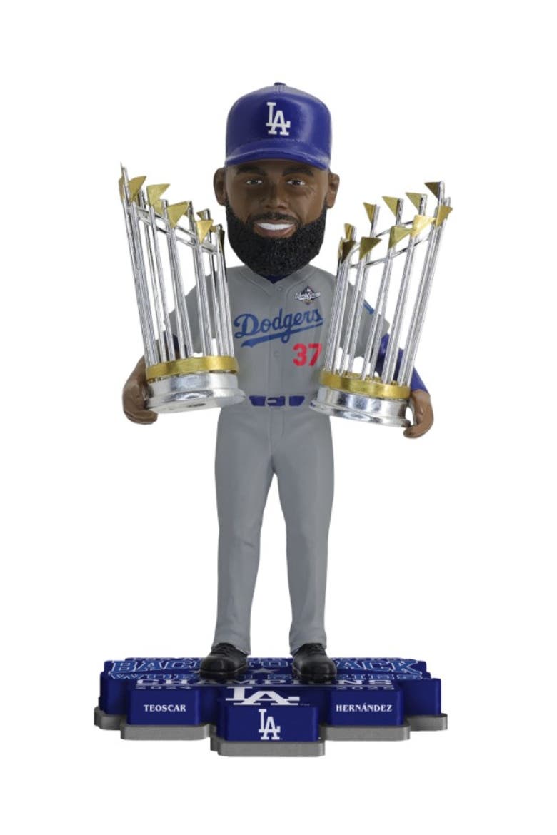 Teoscar Hernandez (Dodgers) 2025 World Series Back to Back Champ Bobblehead, Main, color, Multi-Color