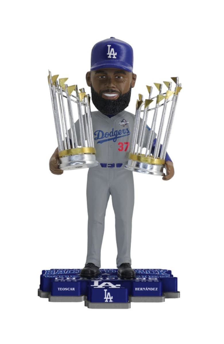 FOCO Teoscar Hernandez (Dodgers) 2025 World Series Back to Back Champ Bobblehead, Main, color, Multi-Color