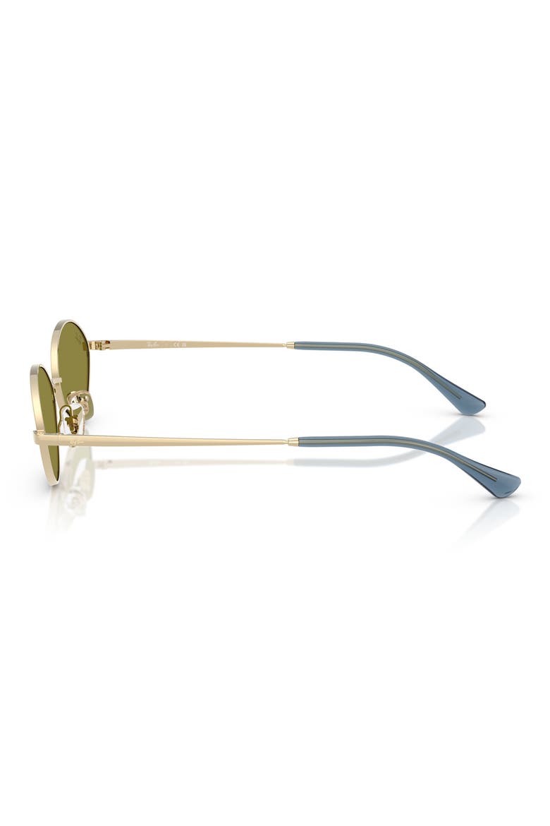 59mm Oval Sunglasses, Alternate, color, PALE GOLD / GREEN