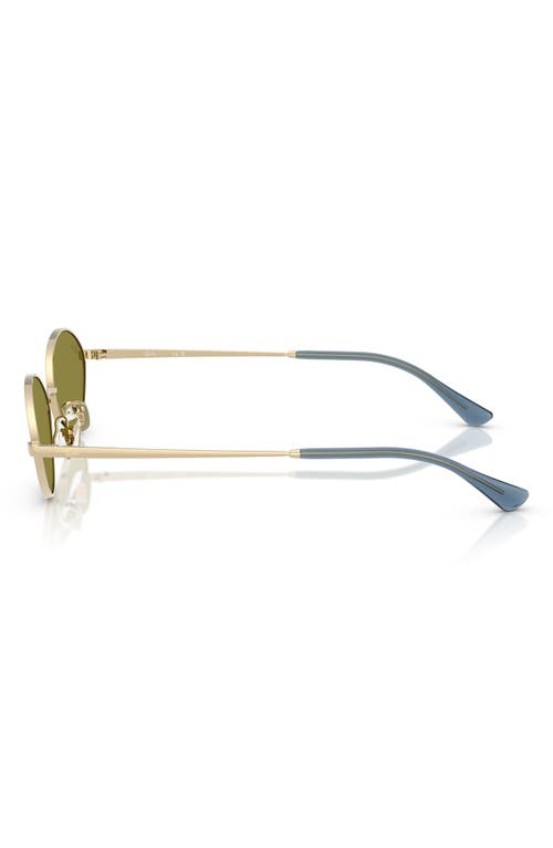 Ray Ban Ray-ban Kai 56mm Oval Sunglasses In Pale Gold Green
