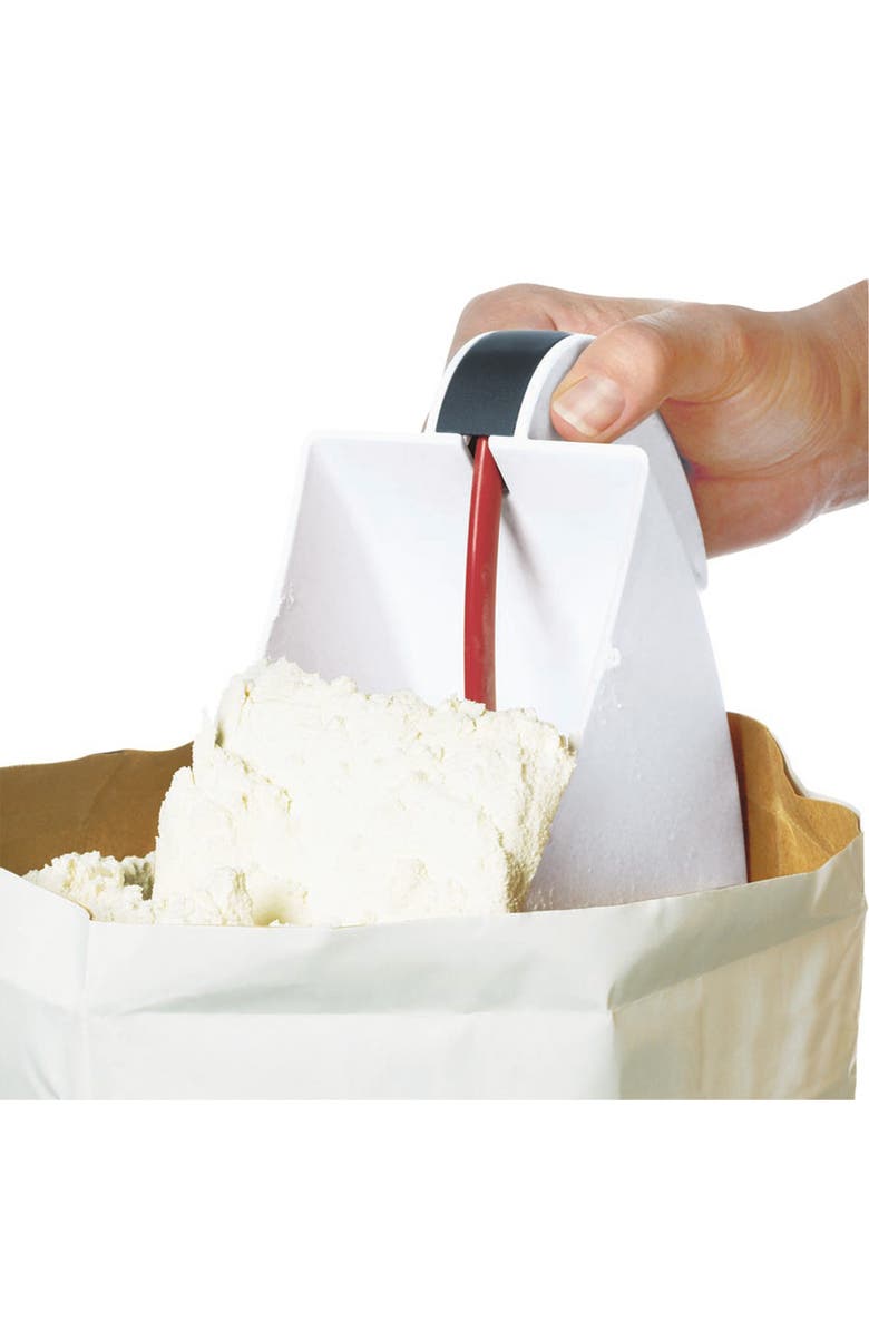 CUISIPRO Scoop And Sift One Handed Flour Sugar Sifter, Alternate, color, White