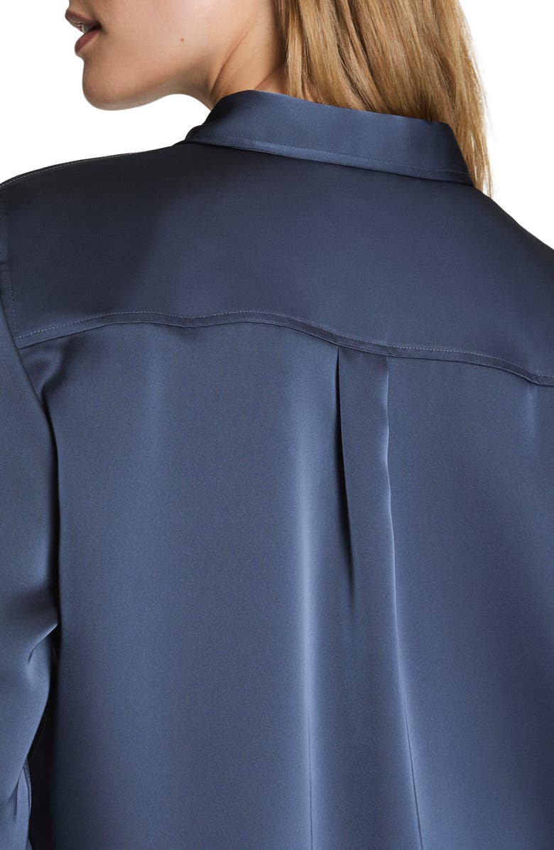SPANX<sup>®</sup> Better Than Silk Button-Down Shirt, Alternate, color, Earth Stone
