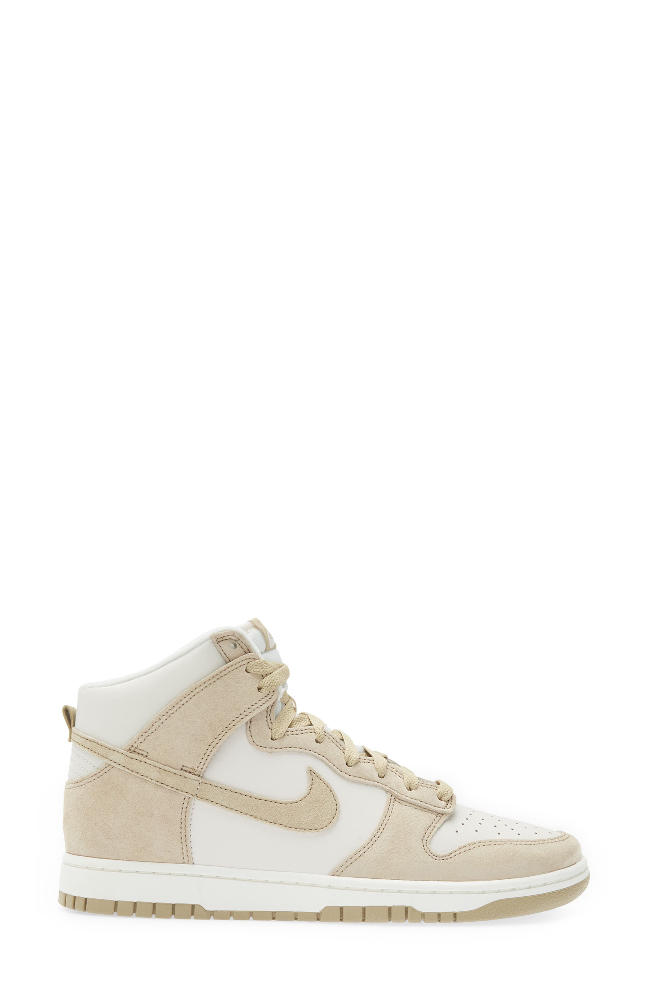 Dunk Hi Retro PRM High Top Basketball Sneaker, Alternate, color, PHANTOM/ LIMESTONE/ SAIL