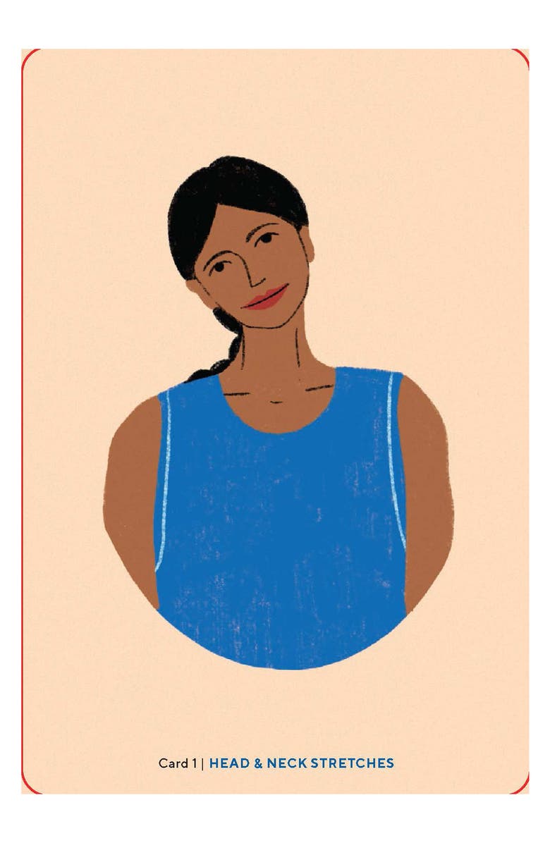 Chronicle Books The Stretch & Breathe Deck, Alternate, color, Multi Beige