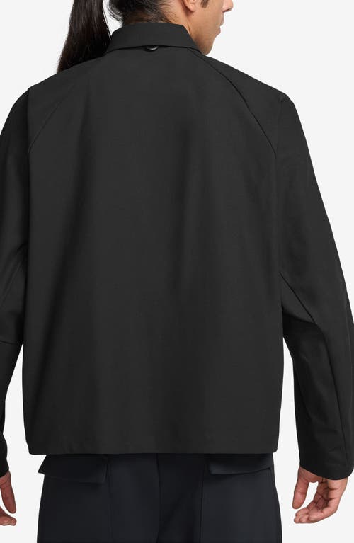 Nike Dri-fit 24.7 Perfectstretch Zip-up Shirt Jacket In Black