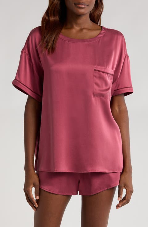 Washable Silk Short Pajamas