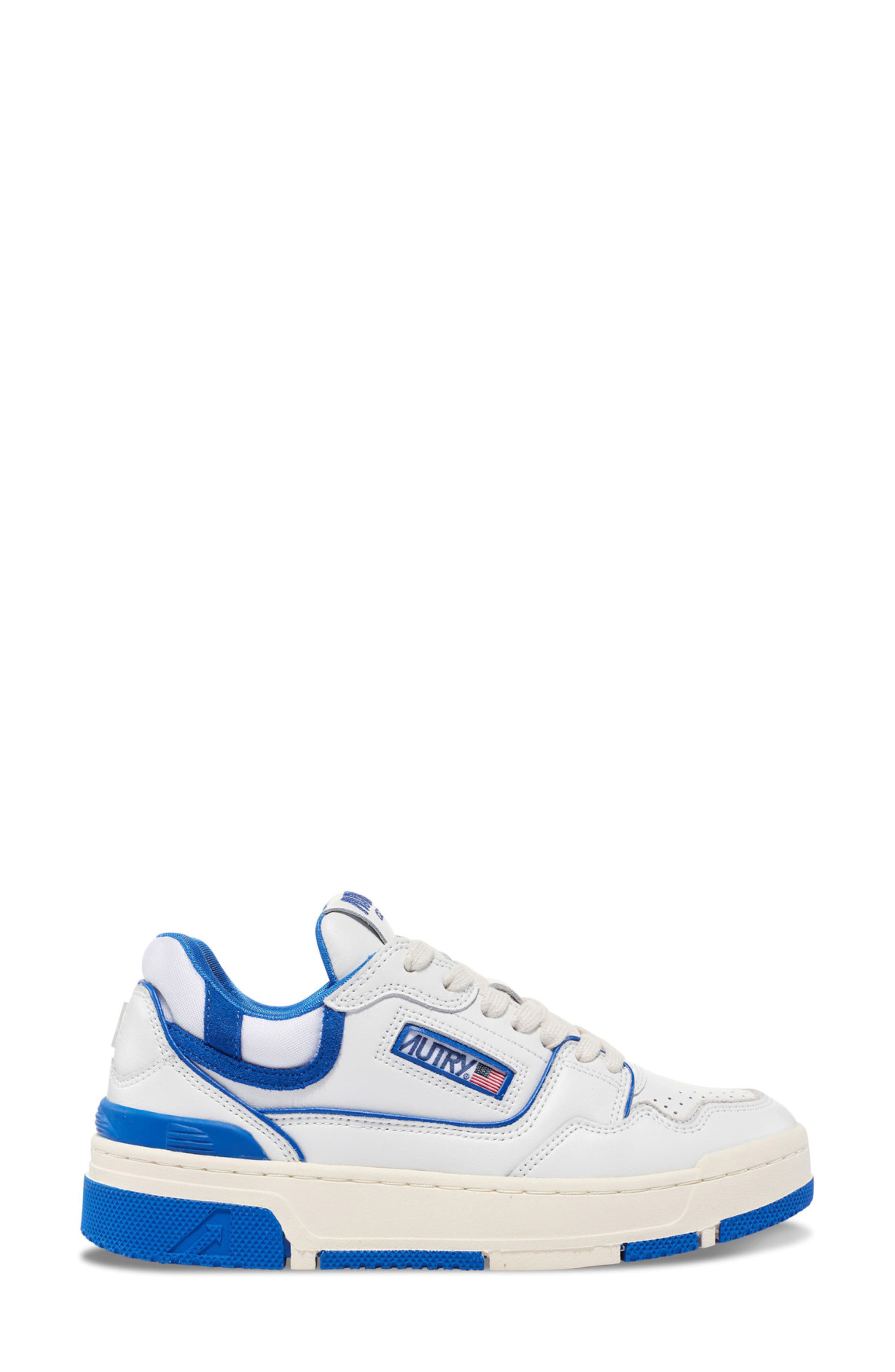 CLC Mixed Media Low Top Sneaker, Alternate, color, BLUE/ WHITE MULTI