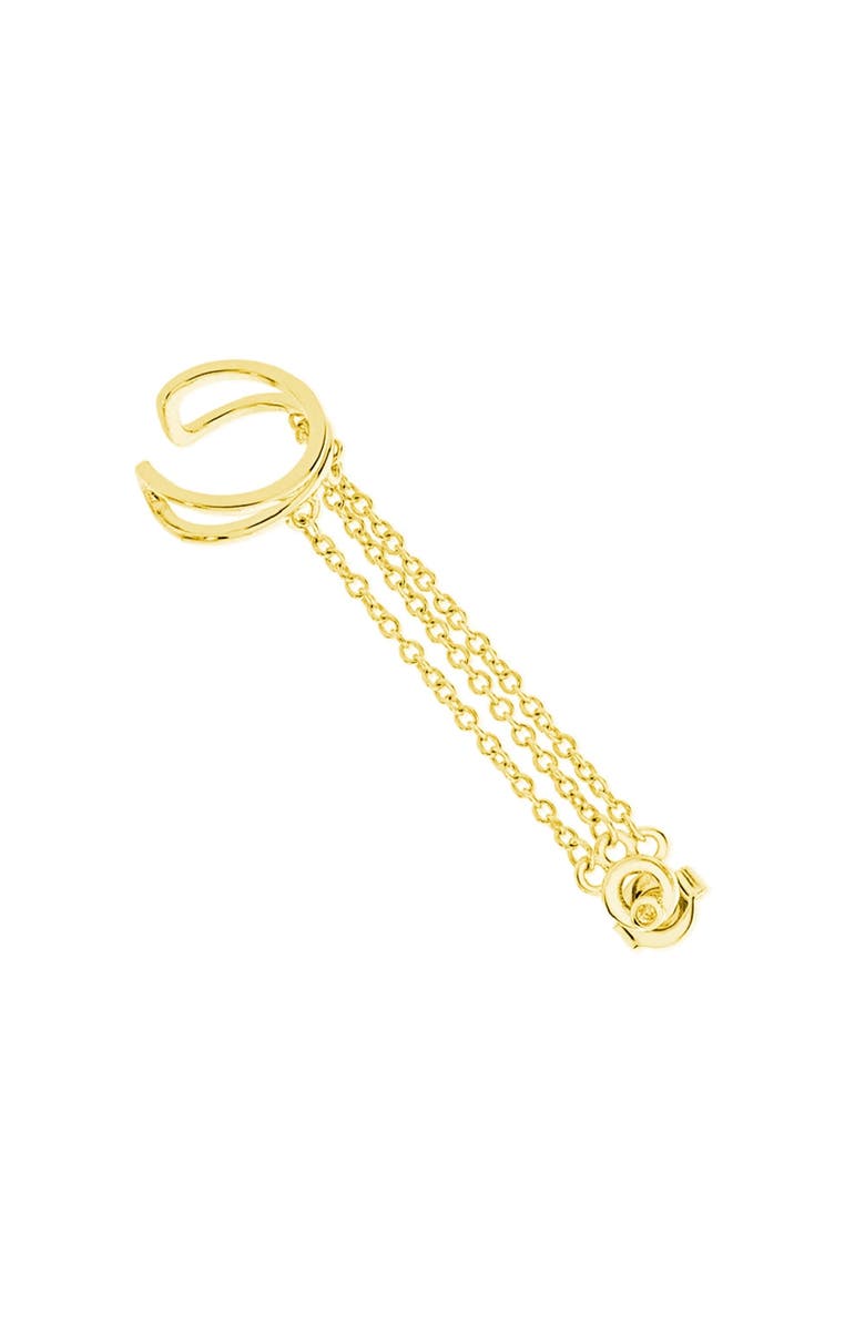 Lucy Quartermaine Art Deco Cuff and Stud, Main, color, Gold