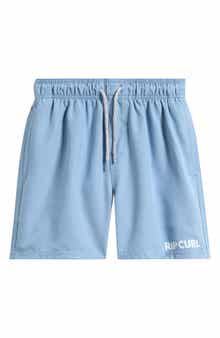 Kids' Streamline Offset Volley Swim Trunks