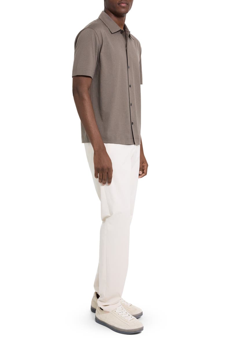 Theory Relaxed Short Sleeve Button-Up Shirt, Alternate, color, Morel - 2My