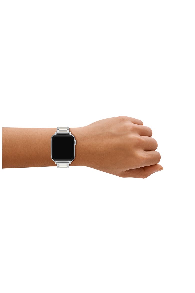 The Kira 18mm Apple Watch® Bracelet Watchband, Alternate, color, IVORY/ SILVER