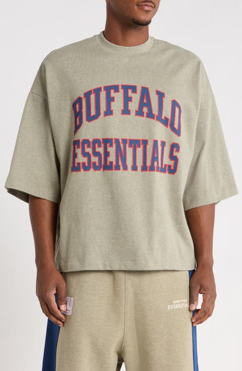 Buffalo Bills Merch Oversize Cotton Graphic T-Shirt