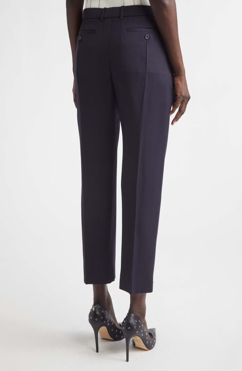 McQueen Wool Cigarette Trousers, Alternate, color, Navy