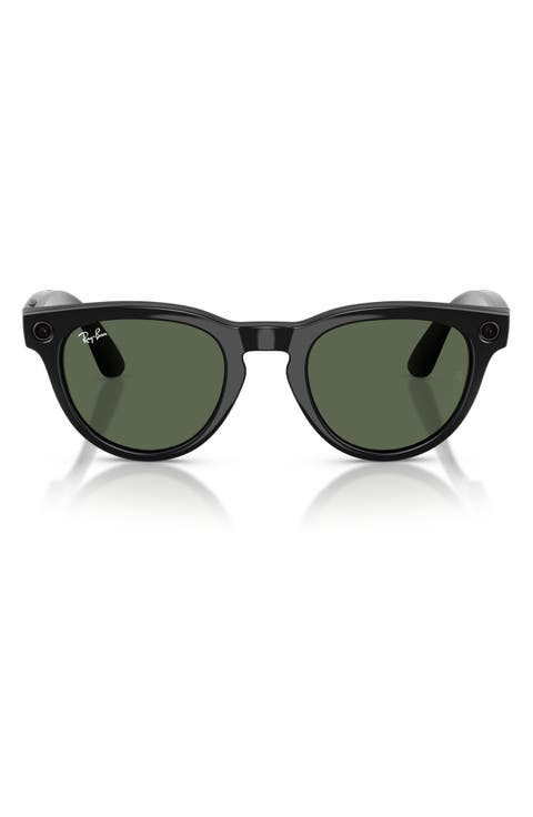 Meta Headliner 51mm Round Sunglasses
