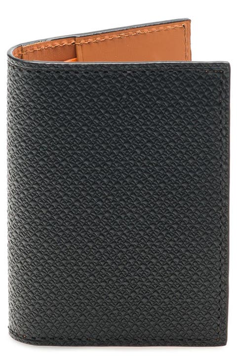 Stamp Leather Bifold Wallet