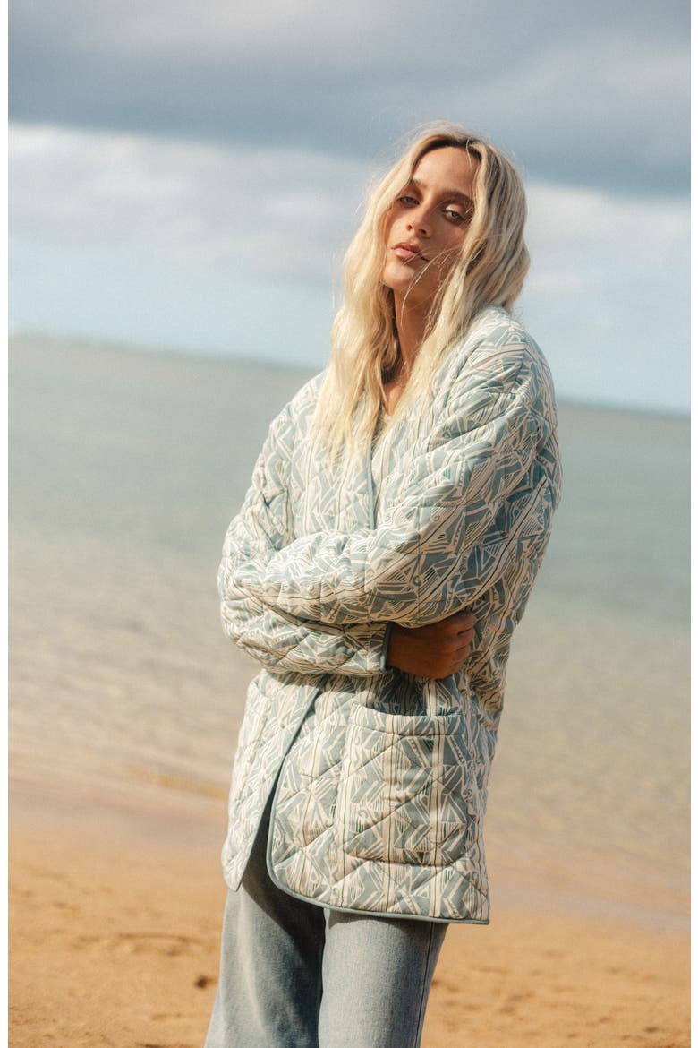 Day Dreamin Quilted Poplin Shacket, Alternate, color, MASON BLUE