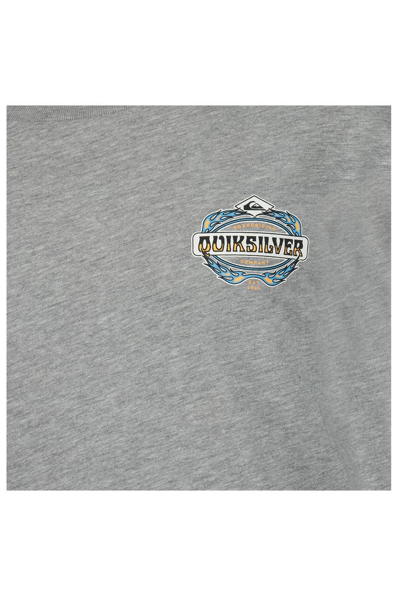 Kids' Flames Graphic T-Shirt, Alternate, color, GREY HEATHER