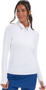 BloqUV Women's Quarter Zip Polo Shirt