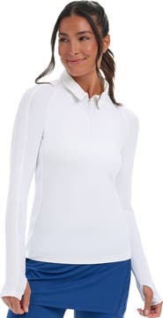 BloqUV Women's Quarter Zip Polo Shirt