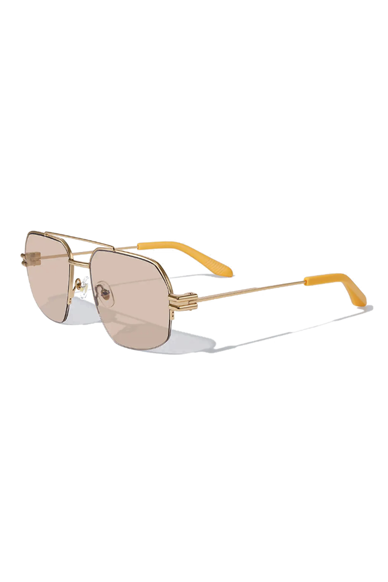 Charlie 56mm Aviator Sunglasses, Alternate, color, Amber