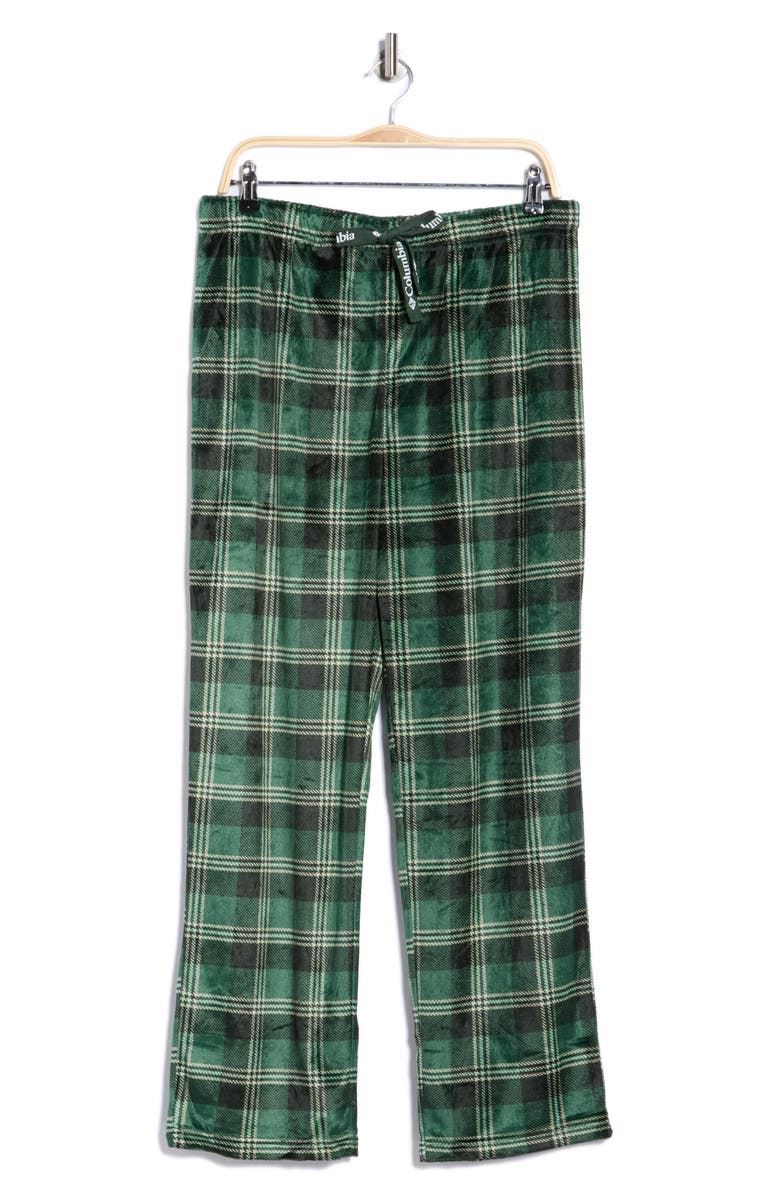 Columbia Brushed Flannel Pajama Bottoms, Alternate, color, Trails Edge Rain Forest