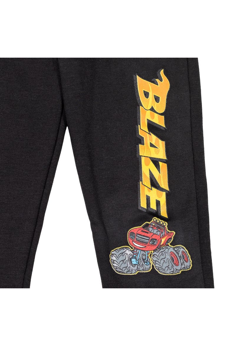 Fleece 2-Piece Hoodie and Joggers Set, Alternate, color, Blaze Red Black